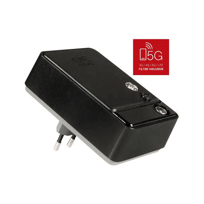 One For All SV9610 Amplificatore di Segnale TV Digitale 1 Uscita 20 dB Filtro 3G 4G LTE Plug and Play colore Nero
