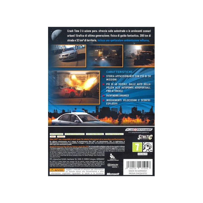 Halifax, Crash Time 3, Xbox 360, Standard, ITA