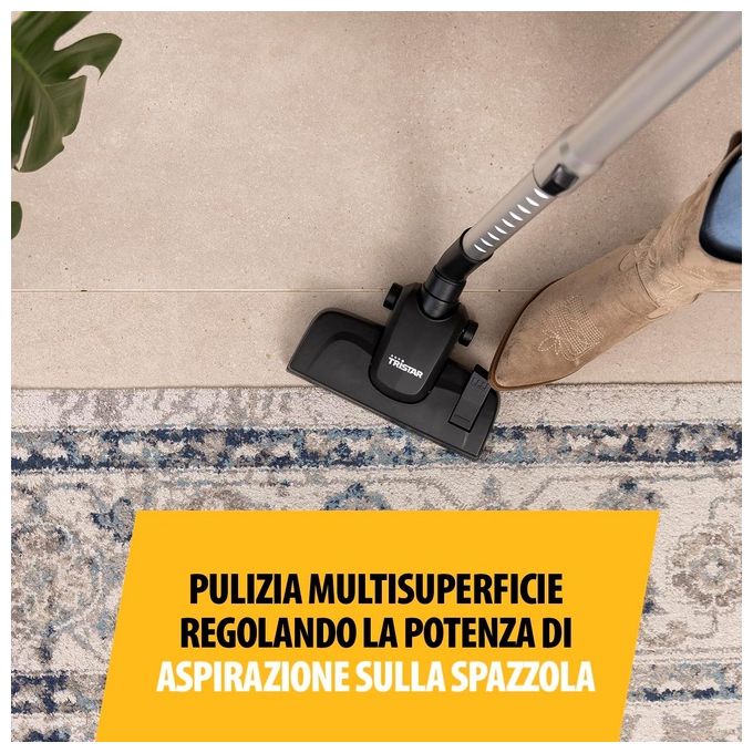 Tristar SZ-2318 Aspirapolvere Scopa Elettrica con Filo Ciclonica 0.9 L 600 W 80 dB colore Blu