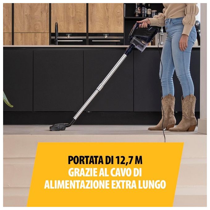 Tristar SZ-2318 Aspirapolvere Scopa Elettrica con Filo Ciclonica 0.9 L 600 W 80 dB colore Blu