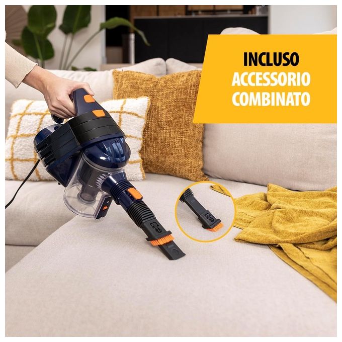 Tristar SZ-2318 Aspirapolvere Scopa Elettrica con Filo Ciclonica 0.9 L 600 W 80 dB colore Blu