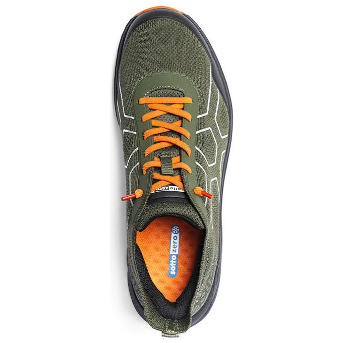 Sottozero Work Flexifly S1PS, Scarpe Antinfortunistiche da Lavoro, Uomo Donna, Verde Arancio, Taglia 42