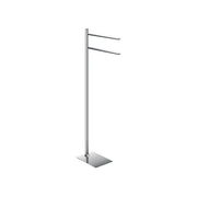 Gedy TA31 13 Tania Piantana Porta Asciugamani a 2 Bracci in Acciaio Inox e Resine Termoplastiche colore Cromo