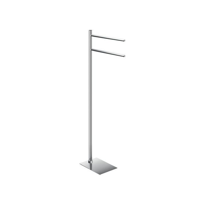 Gedy TA31 13 Tania Piantana Porta Asciugamani a 2 Bracci in Acciaio Inox e Resine Termoplastiche colore Cromo
