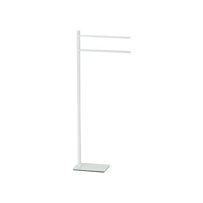 Gedy TA3122 TANIA Piantana porta asciugamani a 2 bracci in Cromall acciaio inox e resine termoplastiche colore Bianco