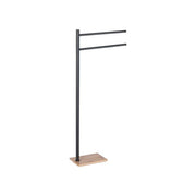 Gedy TA31 41 TANIA Piantana porta asciugamani a 2 bracci in Bamboo e Nero colore Bamboo e Nero