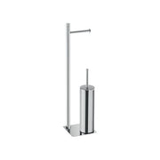 Gedy TA32-13-GEDY TANIA Colonna attrezzata WC in acciaio inox AISI 201 cromato 14x63x14 cm colore Cromo