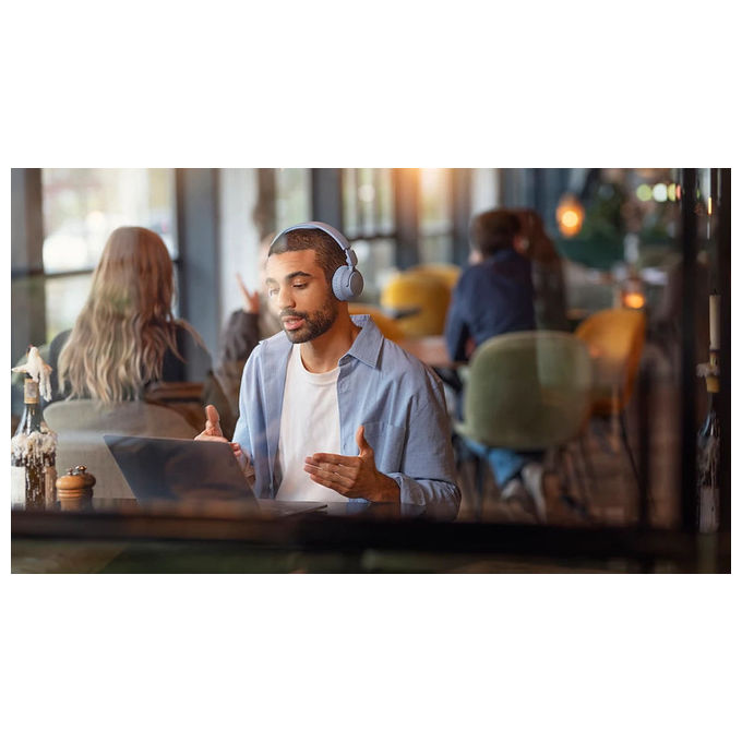 Philips TAH4000BL-00 Cuffie On-Ear Wireless Bluetooth 6.0 Multipoint Driver 32mm 70h Autonomia Ricarica Rapida colore Blu