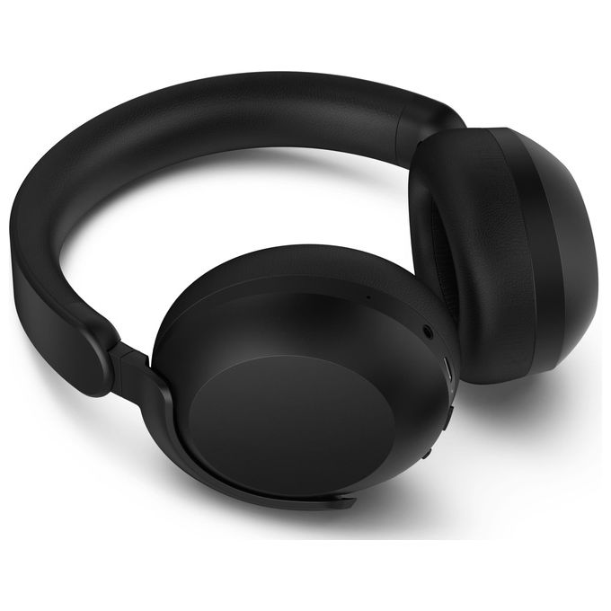 Philips, Cuffie Wireless a Padiglione TAH8000EBK-00, Bluetooth 5.4, Cancellazione Rumore, Nero