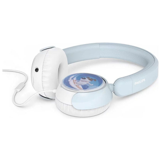 Philips TAK2000BL-00 Cuffie On-Ear per Bambini Cablate Jack 3,5 mm Volume Limitato 85 dB Microfono colore Blu