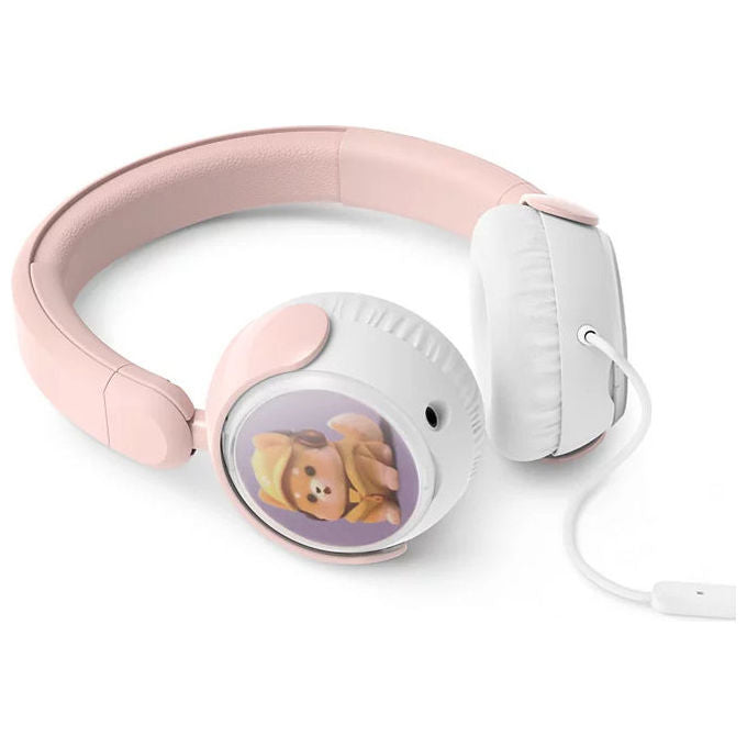 Philips TAK2000PK-00 Serie 2000 Cuffie On-Ear per Bambini con Microfono Limitatore Volume 85 dB cavo 1,2 m colore Rosa