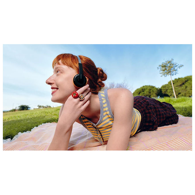 Philips TAMS1BK-00 Moving Sound Cuffie On-ear Bluetooth 6 Senza Fili 26h Multipoint Microfono Integrato colore Nero