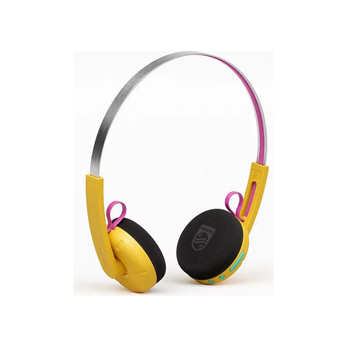 Philips TAMS1YL-00 Moving Sound Cuffie On ear Bluetooth 6 USB C 26 ore autonomia microfono integrato colore Giallo