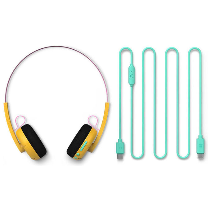 Philips TAMS1YL-00 Moving Sound Cuffie On ear Bluetooth 6 USB C 26 ore autonomia microfono integrato colore Giallo