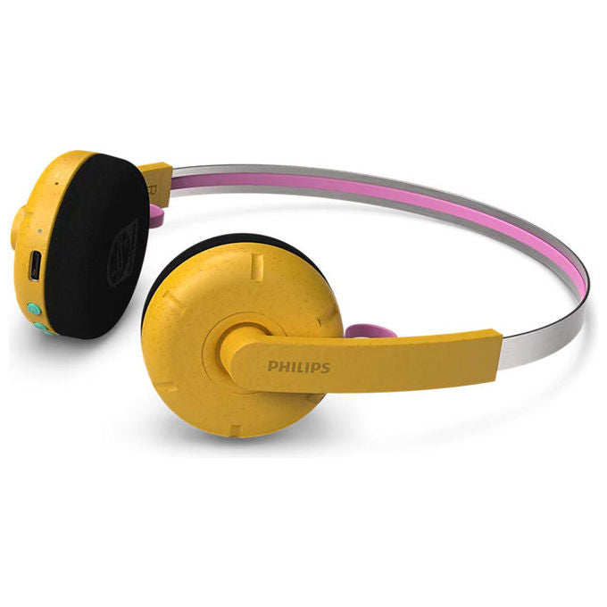 Philips TAMS1YL-00 Moving Sound Cuffie On ear Bluetooth 6 USB C 26 ore autonomia microfono integrato colore Giallo