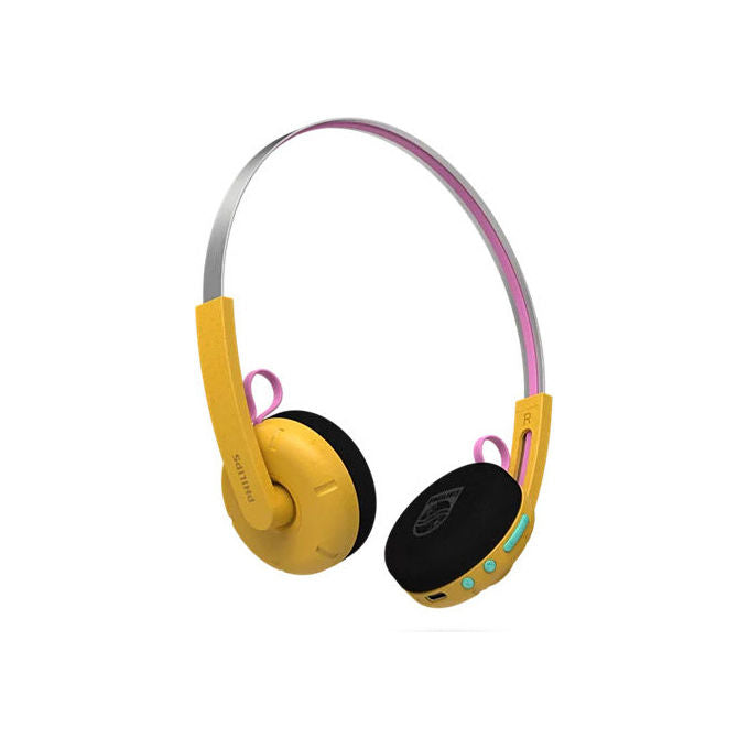 Philips TAMS1YL-00 Moving Sound Cuffie On ear Bluetooth 6 USB C 26 ore autonomia microfono integrato colore Giallo