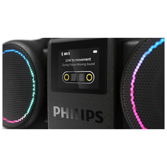 Philips TAMS60B-00 The Roller Altoparlante Bluetooth Portatile 120W IP67 Bluetooth 6.0 Batteria 24h Auracast USB-C colore Nero