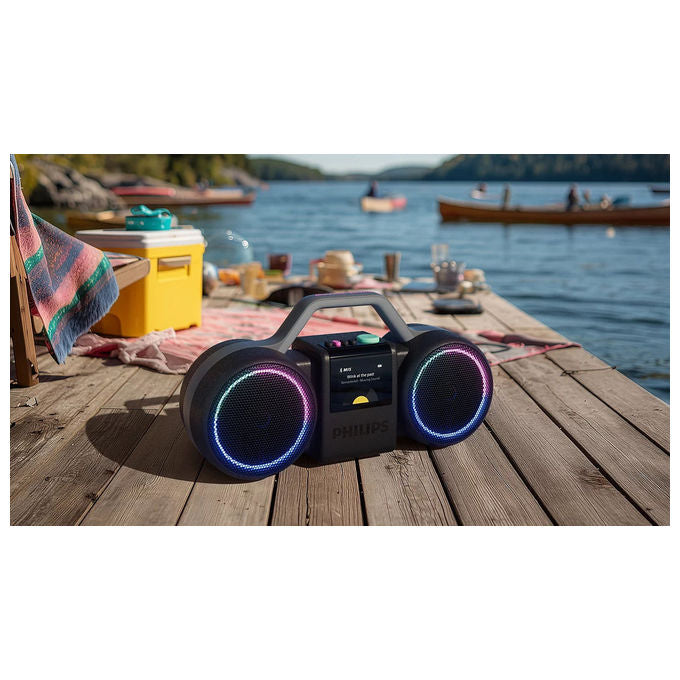 Philips TAMS60B-00 The Roller Altoparlante Bluetooth Portatile 120W IP67 Bluetooth 6.0 Batteria 24h Auracast USB-C colore Nero