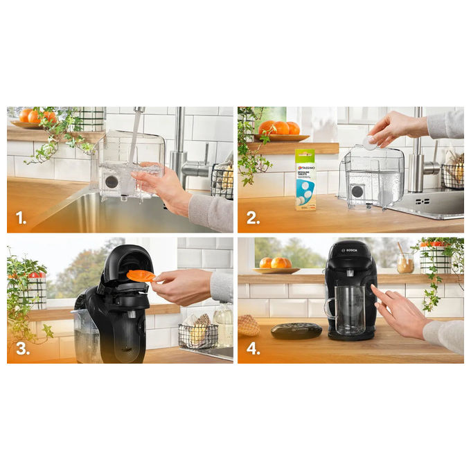 Bosch TAS112E Macchina da caffe' Automatica a Capsule Capacita' Serbatoio 0,7 L Potenza 1400 W Preparazione Multi-bevanda colore Nero