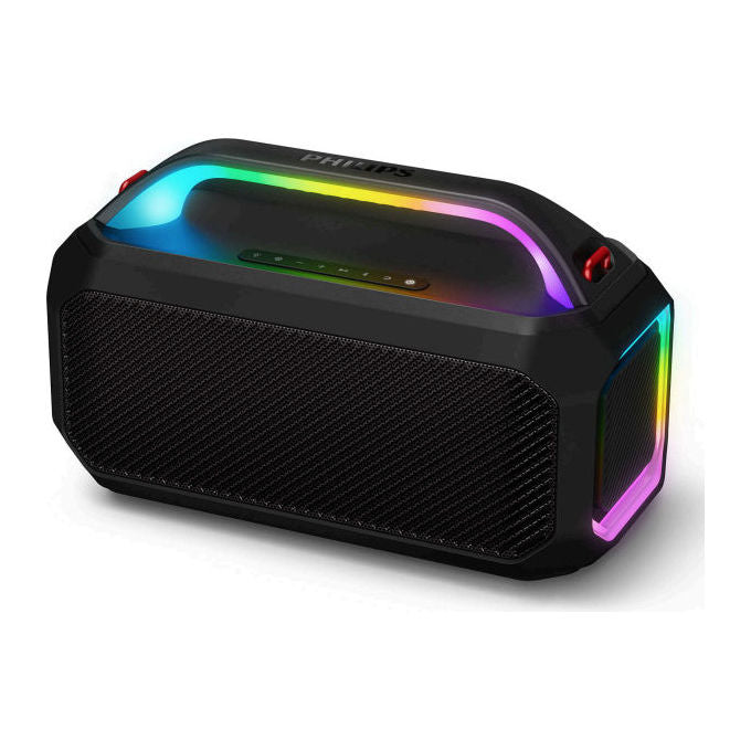 Philips, Party Speaker, 100W, Bluetooth, USB, con Luci LED, Nero