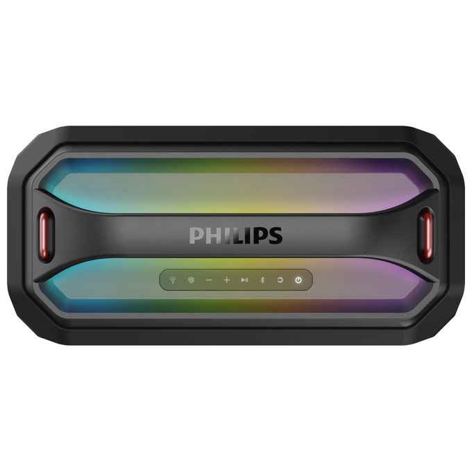 Philips, Party Speaker, 100W, Bluetooth, USB, con Luci LED, Nero