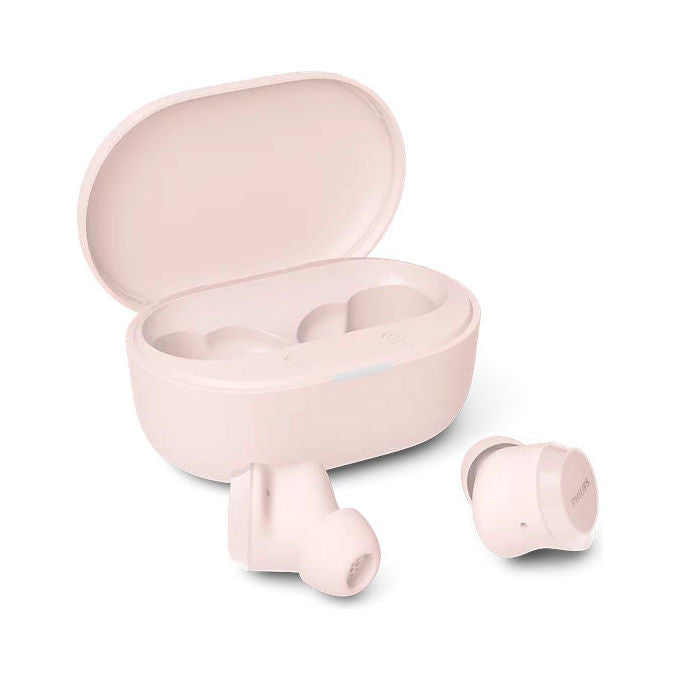 Philips TAT1300PK-00 Auricolari True Wireless Bluetooth 6.0 IPX4 Autonomia 24h Custodia di Ricarica colore Rosa