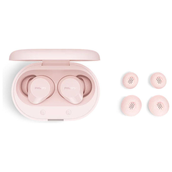 Philips TAT1300PK-00 Auricolari True Wireless Bluetooth 6.0 IPX4 Autonomia 24h Custodia di Ricarica colore Rosa
