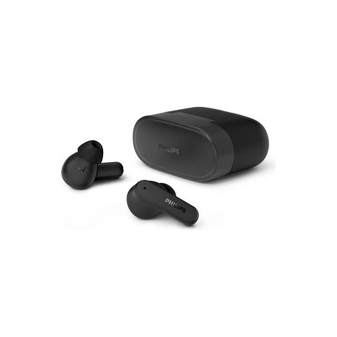 Philips TAT2000BK auricolari true wireless in-ear, bluetooth 5.4, 32 ore, driver 6mm bassi dinamici, 4 microfoni, IPX4, nero
