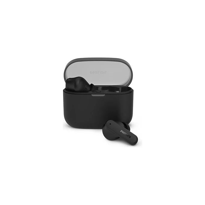Philips TAT2000BK auricolari true wireless in-ear, bluetooth 5.4, 32 ore, driver 6mm bassi dinamici, 4 microfoni, IPX4, nero