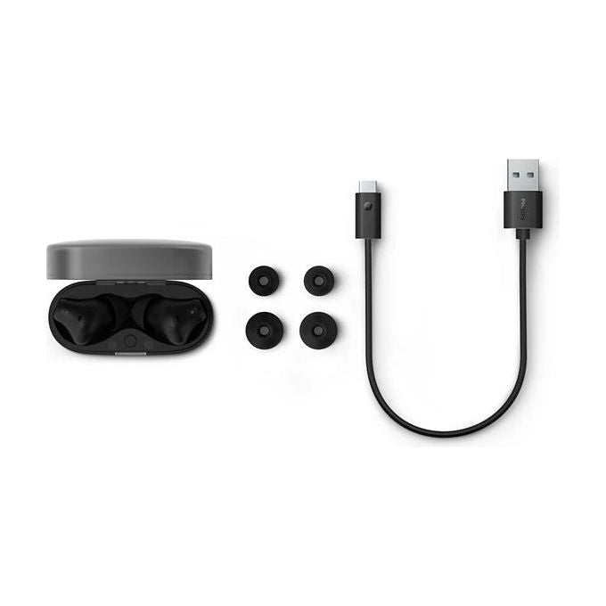 Philips TAT2000BK auricolari true wireless in-ear, bluetooth 5.4, 32 ore, driver 6mm bassi dinamici, 4 microfoni, IPX4, nero