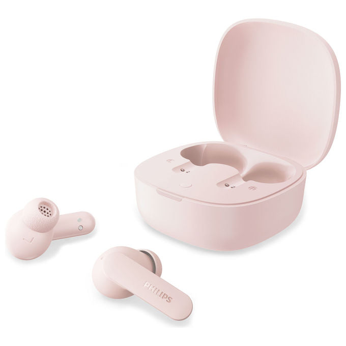 Philips TAT2100PK-00 Auricolari True Wireless In-Ear Bluetooth 6.0 36 ore IPX4 4 mic driver 10 mm colore Rosa