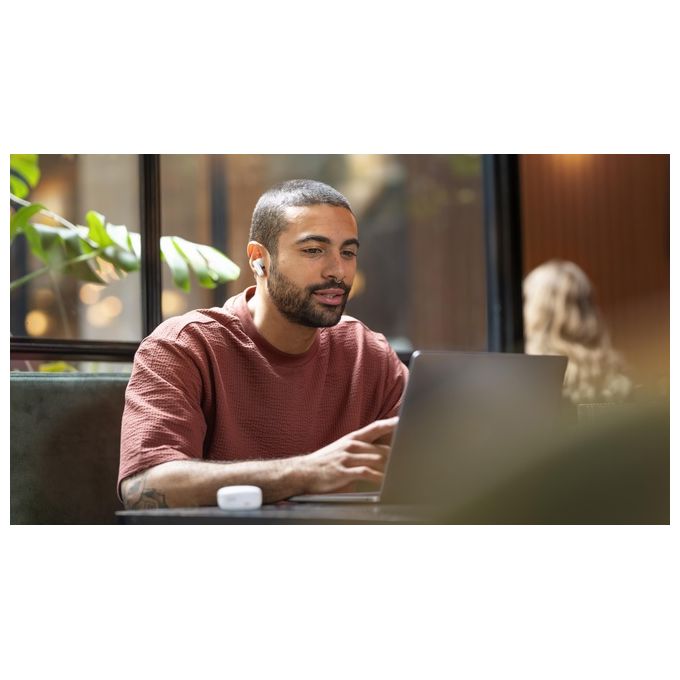 Philips TAT2100WT-00 Auricolari True Wireless In-Ear Bluetooth 6.0 4 microfoni 36h IPX4 colore Bianco
