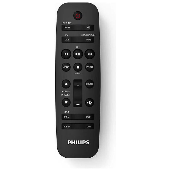 Philips TAZ7500-10 Lettore CD Portatile con Radio DAB+ FM Bluetooth USB 12 W colore Nero