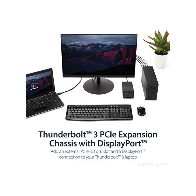StarTech Chassis Telaio di Espansione Thunderbolt 3 a PCI Express con DisplayPort PCIe x16 Estensione Bus di Sistema 65W