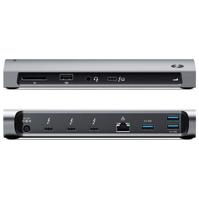 Alogic TB4D3TB Docking Station Thunderbolt 4 3 Porte 135 W Supporto 4K Ultra HD colore Nero