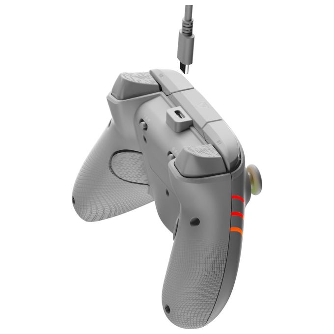 Turtle Beach 0840454400199 Afterglow Wave Controller Cablato per Xbox e PC con Illuminazione RGB Personalizzabile Pulsanti Posteriori Programmabili e Vibrazione Haptica colore Grigio