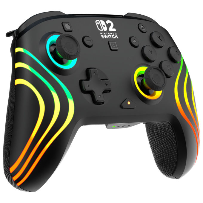 Turtle Beach TBC-8106-05 Afterglow Controller da gaming wireless RGB con licenza ufficiale per Nintendo Switch 2 colore Nero
