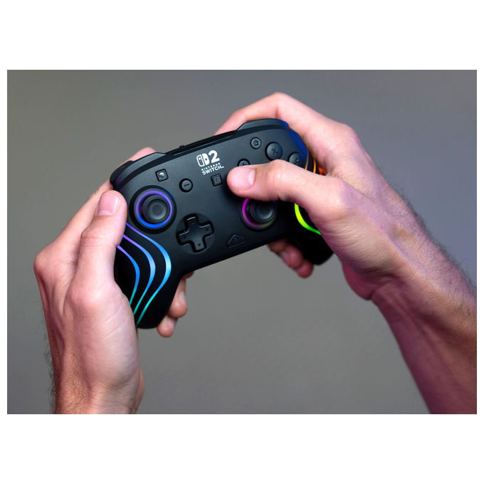 Turtle Beach TBC-8106-05 Afterglow Controller da gaming wireless RGB con licenza ufficiale per Nintendo Switch 2 colore Nero