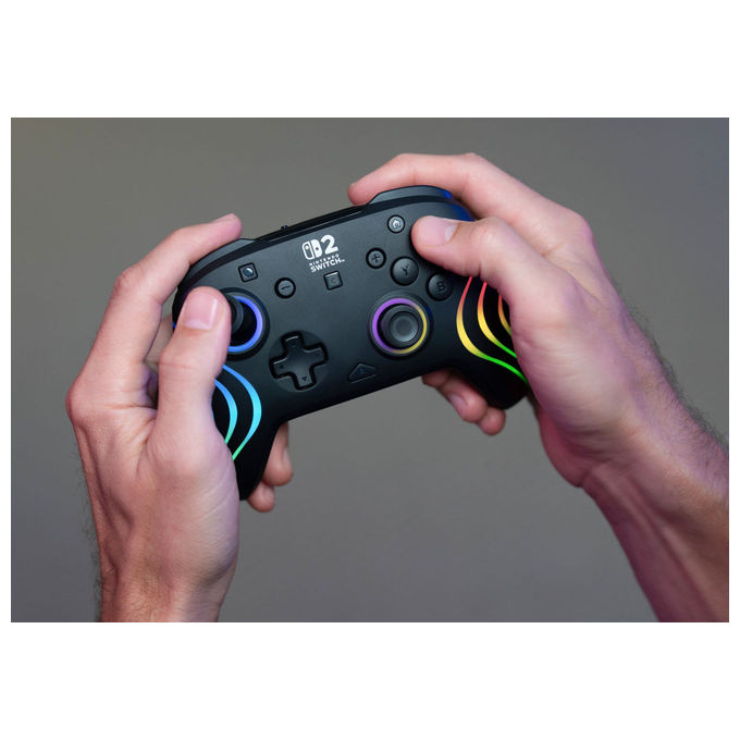 Turtle Beach TBC-8106-05 Afterglow Controller da gaming wireless RGB con licenza ufficiale per Nintendo Switch 2 colore Nero