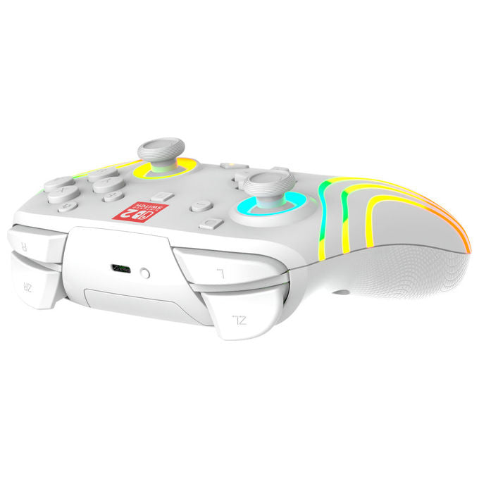 Turtle Beach TBC-8106-15 Afterglow Wave Controller da gaming wireless RGB con licenza ufficiale per Nintendo Switch 2 colore Bianco
