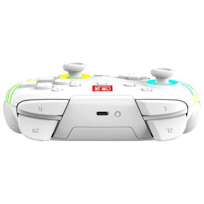 Turtle Beach TBC-8106-15 Afterglow Wave Controller da gaming wireless RGB con licenza ufficiale per Nintendo Switch 2 colore Bianco