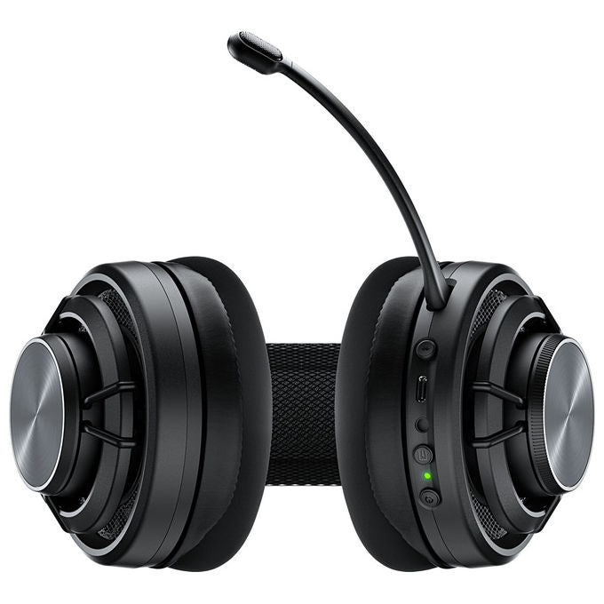 Turtle Beach TBS-5101-05 Atlas Air Auricolare Gaming Wireless 2,4 GHz + Bluetooth 5,2 Audio 24-bit 40 mm 50 h Batteria Cuffie Circumaurali con Microfono Staccabile colore Nero