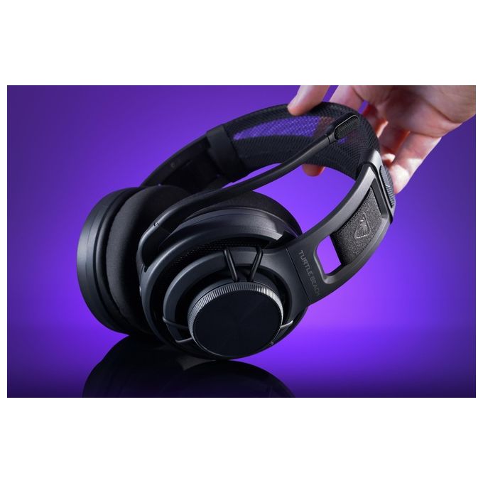 Turtle Beach TBS-5101-05 Atlas Air Auricolare Gaming Wireless 2,4 GHz + Bluetooth 5,2 Audio 24-bit 40 mm 50 h Batteria Cuffie Circumaurali con Microfono Staccabile colore Nero