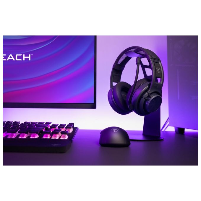 Turtle Beach TBS-5101-05 Atlas Air Auricolare Gaming Wireless 2,4 GHz + Bluetooth 5,2 Audio 24-bit 40 mm 50 h Batteria Cuffie Circumaurali con Microfono Staccabile colore Nero