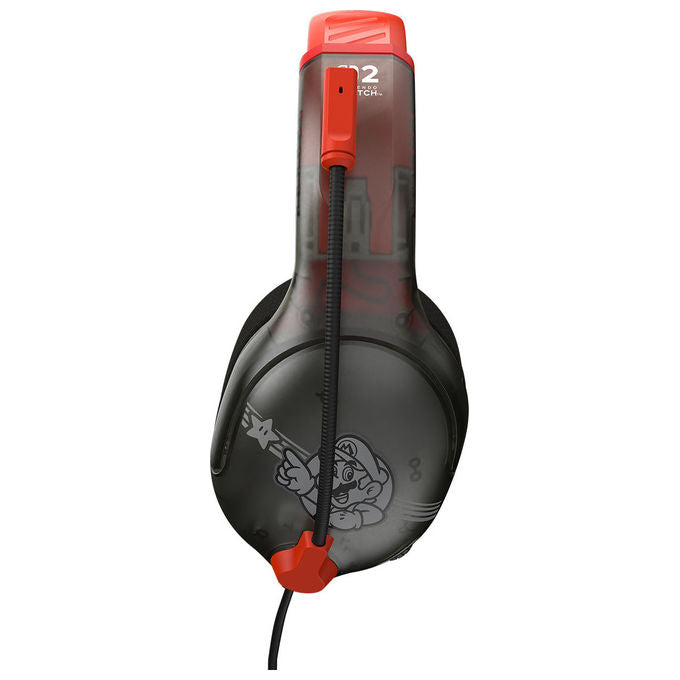 Turtle Beach TBS-8003-85 Airlite Fit Cuffie da gioco Over-Ear cablate Jack 3.5mm Nintendo Switch 2 Mario Star colore Nero Rosso