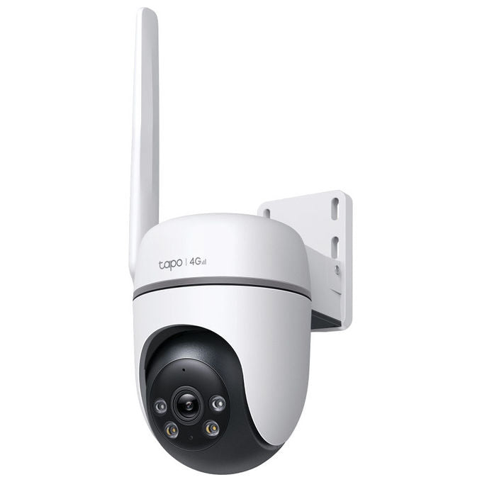 TP-Link TC40GW Tapo Telecamera IP Esterna Pan Tilt 4G LTE Wi-Fi PoE Full HD 1080P AI Detection IP66 360° colore Bianco