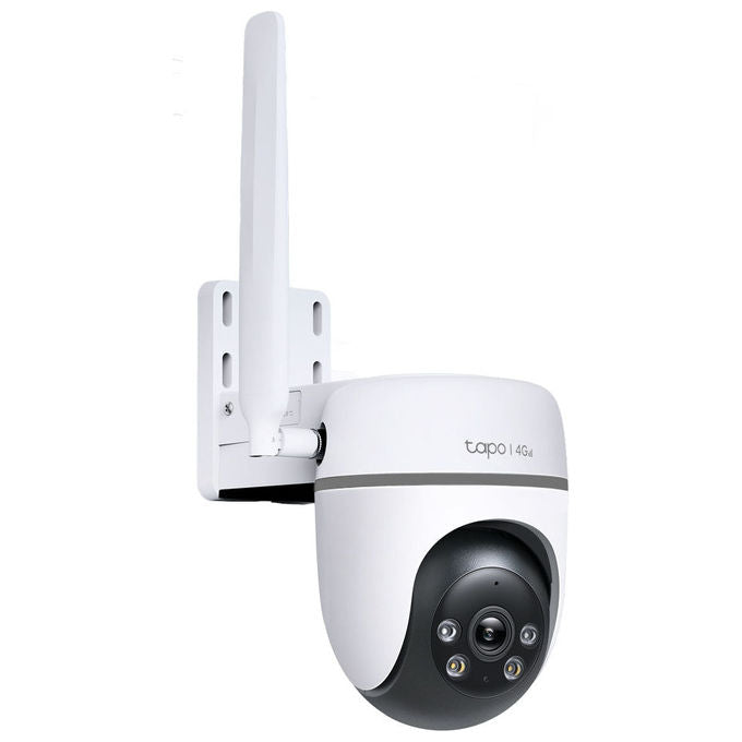 TP-Link TC40GW Tapo Telecamera IP Esterna Pan Tilt 4G LTE Wi-Fi PoE Full HD 1080P AI Detection IP66 360° colore Bianco