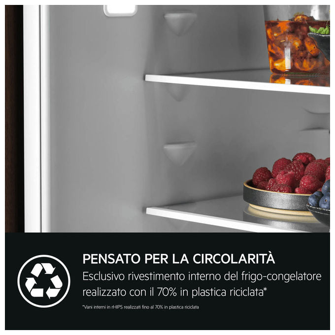 AEG TC7MS181DS Frigocongelatore ad incasso 249 L 177 cm Classe D 34 dB TwinTech No Frost (54 6x54 9x177 2 cm) colore Inox