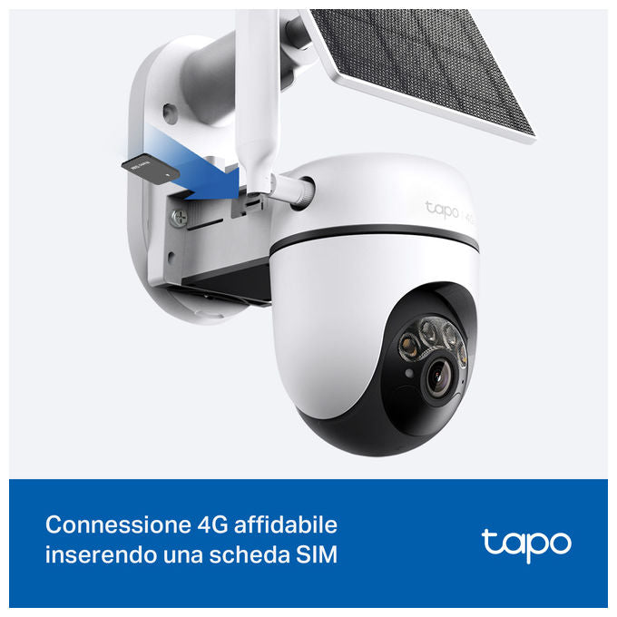 TP-Link TC90G KIT Kit telecamera smart 2K 4G LTE con pannello solare colore Bianco
