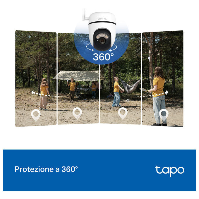 TP-Link TC90G KIT Kit telecamera smart 2K 4G LTE con pannello solare colore Bianco